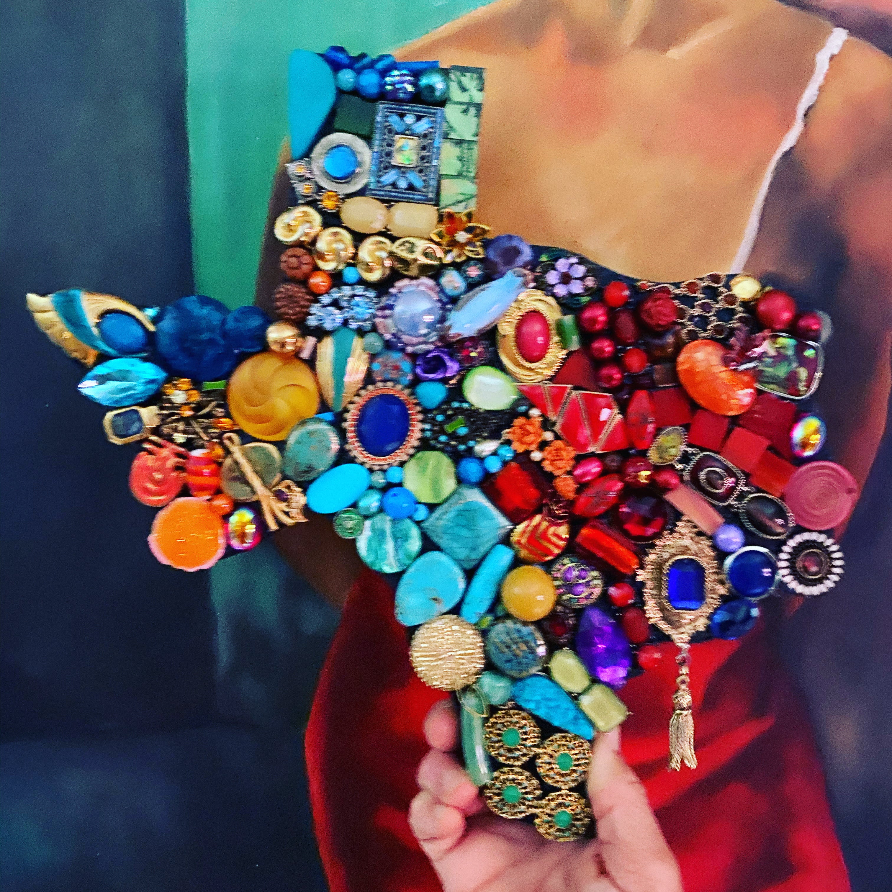 Art, junk jewel Texas