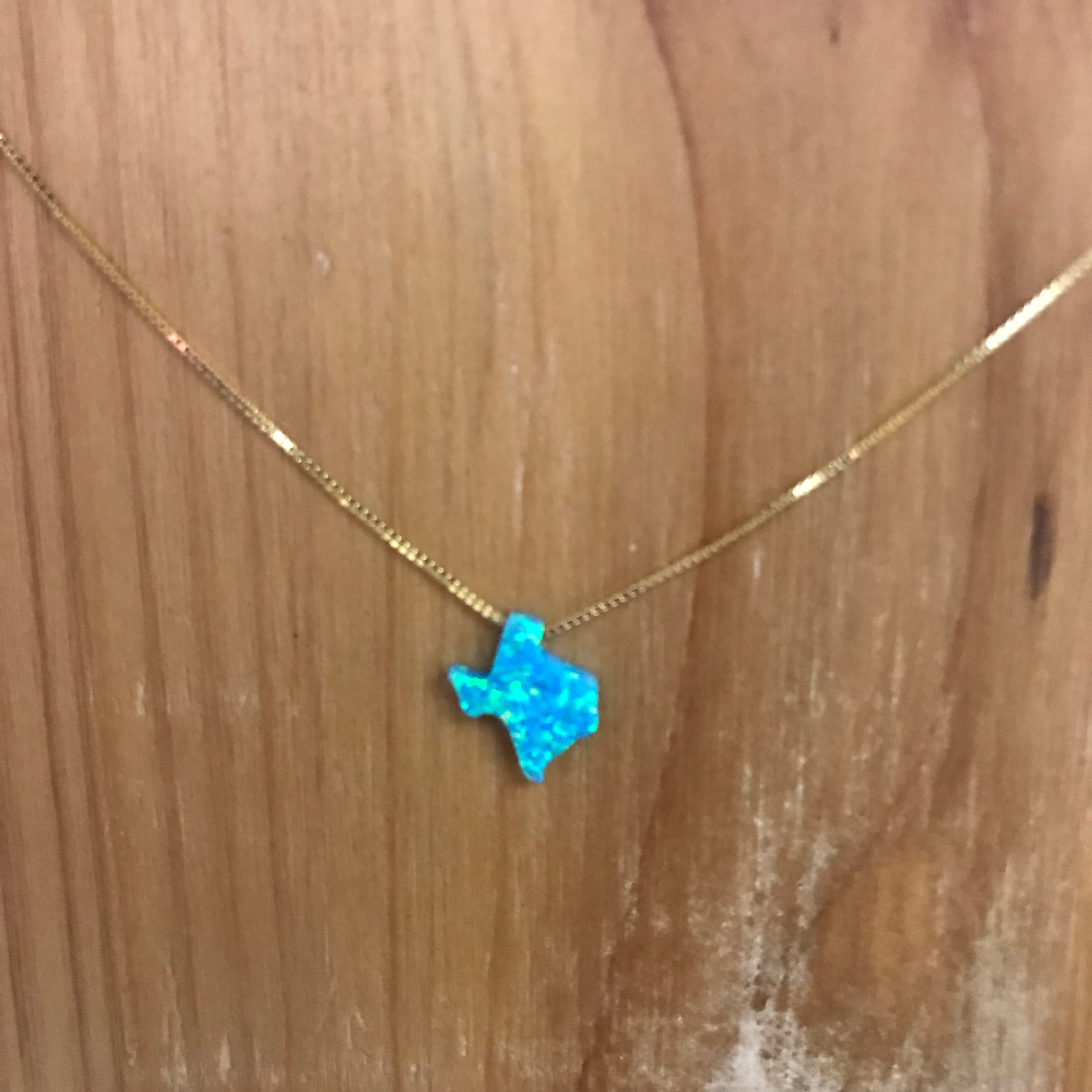 Jewelry, Texas opal necklace