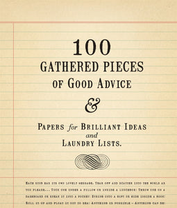 Paper, 100 pieces of gathered advice notepad