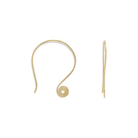 Jewelry, 14k gold filled wire coil earrings