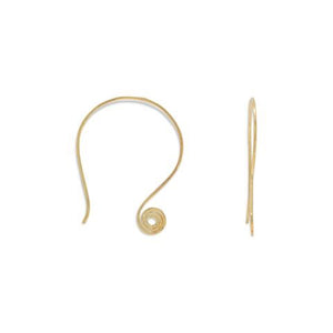 Jewelry, 14k gold filled wire coil earrings
