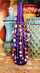 Wine, beaded bottle dress